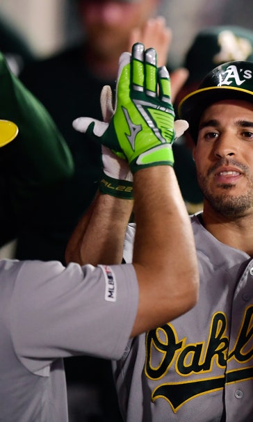 Piscotty leads resourceful Athletics past Angels, 7-4